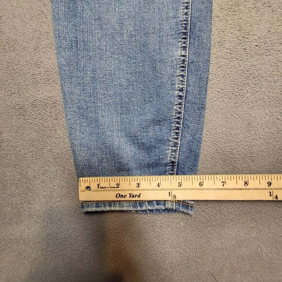 NWT Old Navy Jeans Womens 20 Blue Rockstar Super Skinny Distressed Denim Stretch - Picture 6 of 11